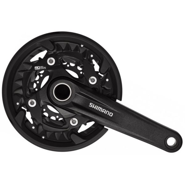 Shimano Cranket Mtb 3 x 10 Speed ​​FC-MT500 avec un bras de manivelle de 175 mm 40-30-22T noir