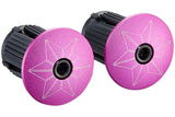 Supacaz Super Sticky Kush Star Fade Ribbon Black Black Neon Pink Y compris en aluminium Pink Rose Pink - afbeelding 3