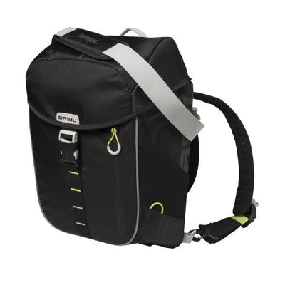 Basil Miles Daypack - sac à vélo sportif - unisexe - noir lime