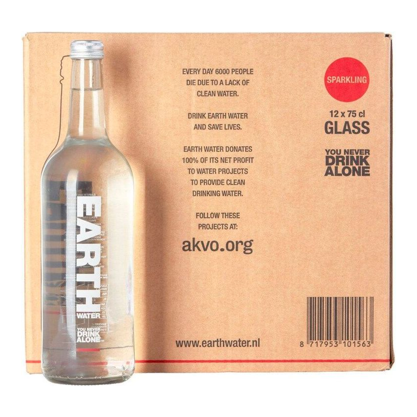 Verre gazeux d'eau de terre (12x 75cl)