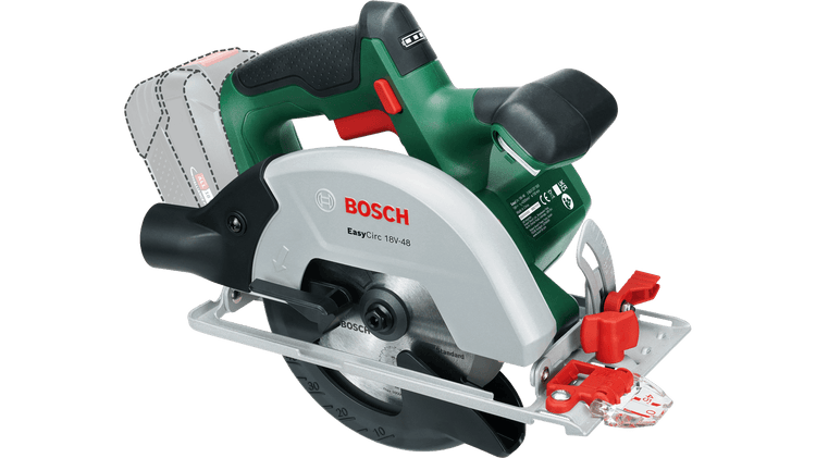 Scie circulaire sans fil Bosch green easycirc 18v-48 | sans batterie ni chargeur - 06033b1500