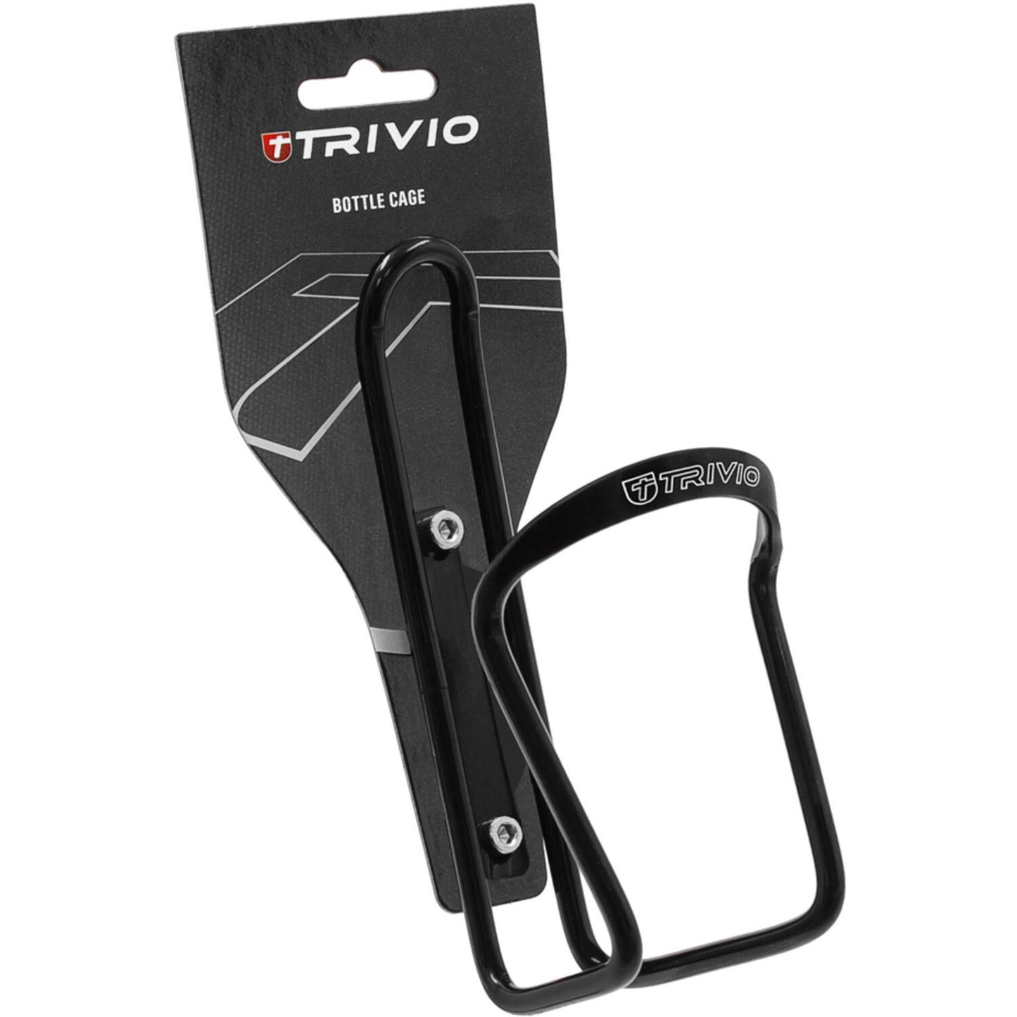 Trivio - porte-bidon aluminium noir 5mm