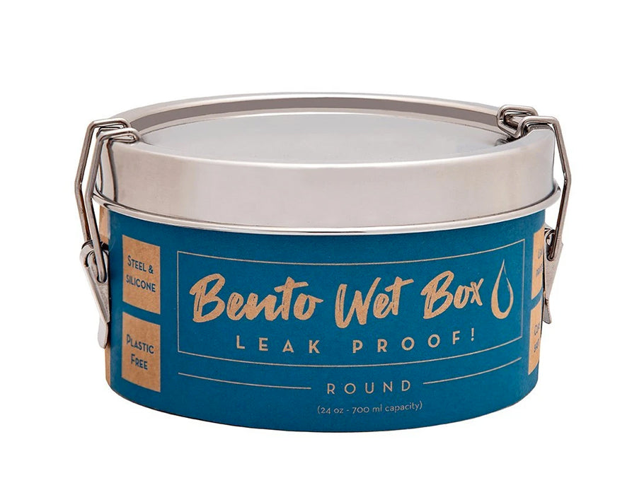 Boîte à lunch bento à eau bleue rond