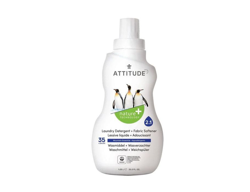 Attitude détergente + montagne pour adoucisseurs en tissu