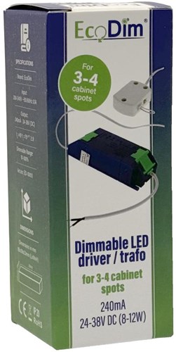 Ecodim Driver LED dimmable ecodim pour 3-4 spots de meuble - led4921