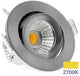 Spot encastrable LED Ecodim 5w 2700k 62mm 60° rond orientable acier sablé - led4840