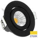 Spot encastrable LED Ecodim 5W 2700K 62mm 60° rond orientable noir - LED4835