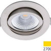 Spot encastrable LED Ecodim 5w 2700k 85mm 60° rond orientable acier sablé - led4820