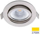 Spot encastrable LED Ecodim 5w 2700k 85mm 60° rond orientable acier sablé - led4820