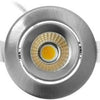 Spot encastrable LED Ecodim 5W dimtowarm 62mm 36° rond orientable acier sablé - LED4740