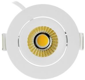 Spot encastrable LED Ecodim 5W dimtowarm 62mm 36° rond orientable blanc - LED4730
