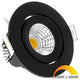 Spot encastrable LED Ecodim 5W dimtowarm 62mm 36° rond orientable noir - LED4735