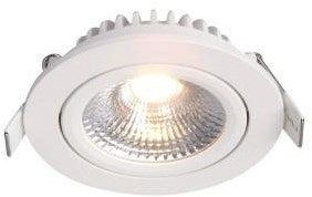 Spot encastrable LED Ecodim 5W dimtowarm 85mm 36° rond orientable blanc - LED4700