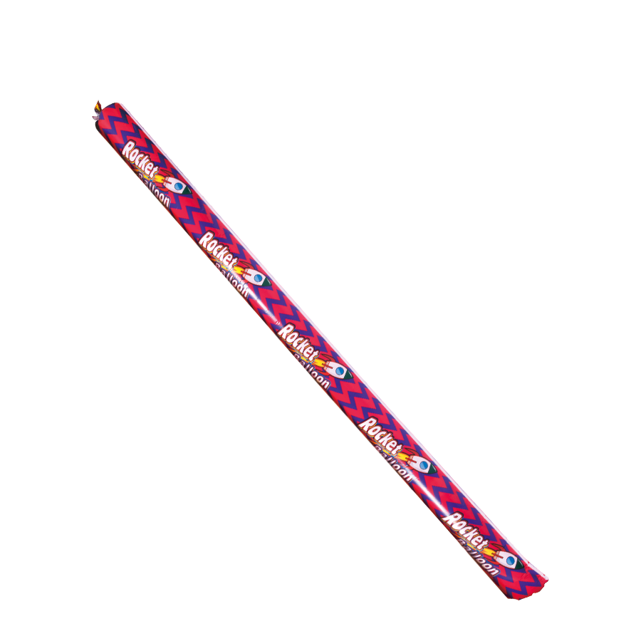 Eddy Toys ballon fusée rouge violet 3300xø18cm