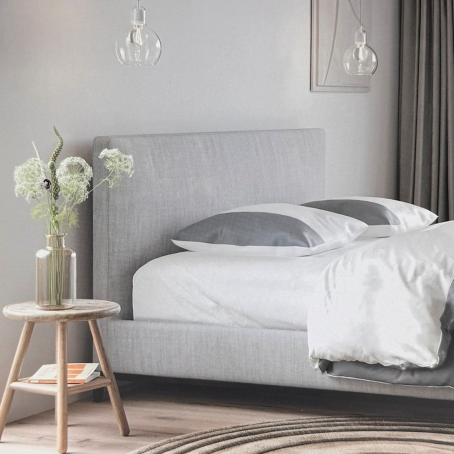 Drap-housse jersey cosy eden allure blanc 160 x 200 cm