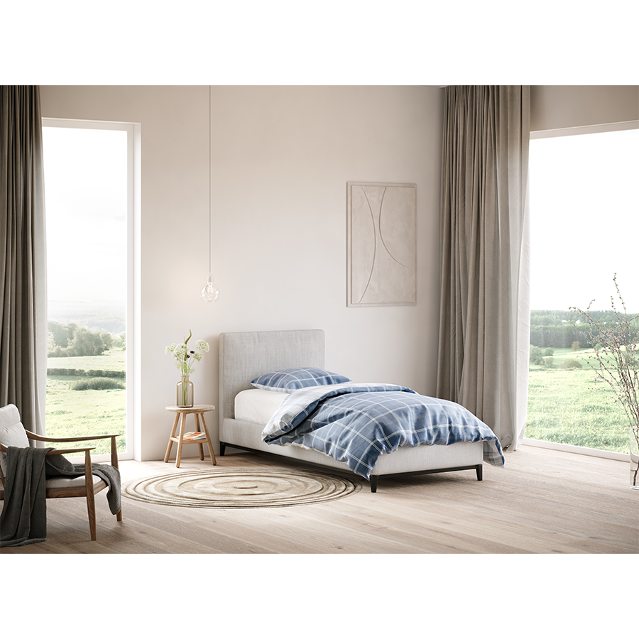 Drap-housse jersey cosy eden allure blanc 160 x 200 cm