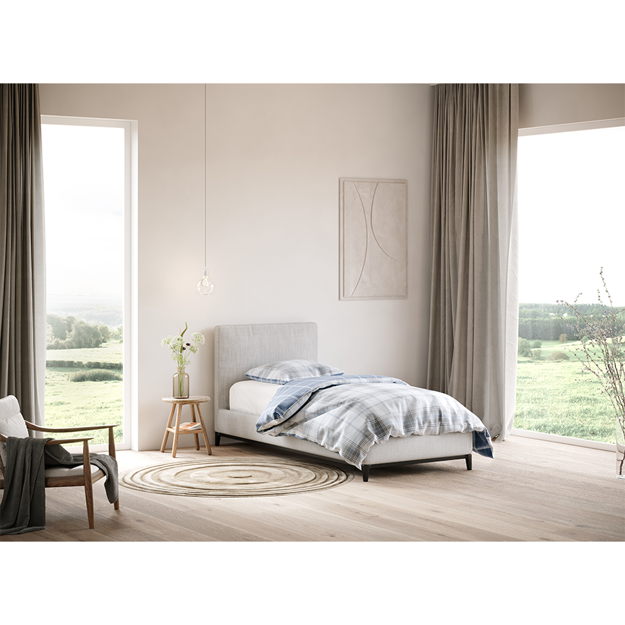 Drap-housse jersey cosy eden allure blanc 160 x 200 cm