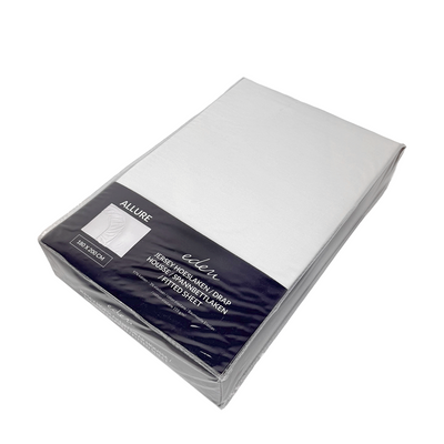 Drap-housse jersey cosy eden allure blanc 180 x 200 cm
