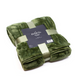 Cosy eden plaid flanelle olive 130x180cm