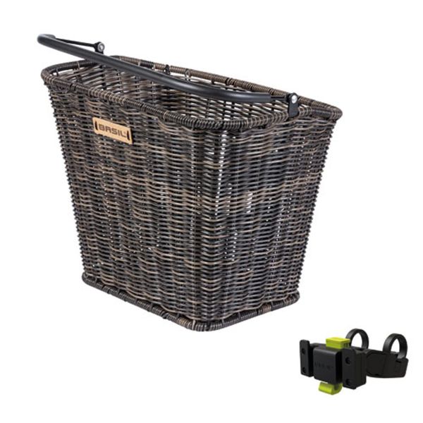 Basil Bremen Rattan Look KF - Panier à vélo - Firs