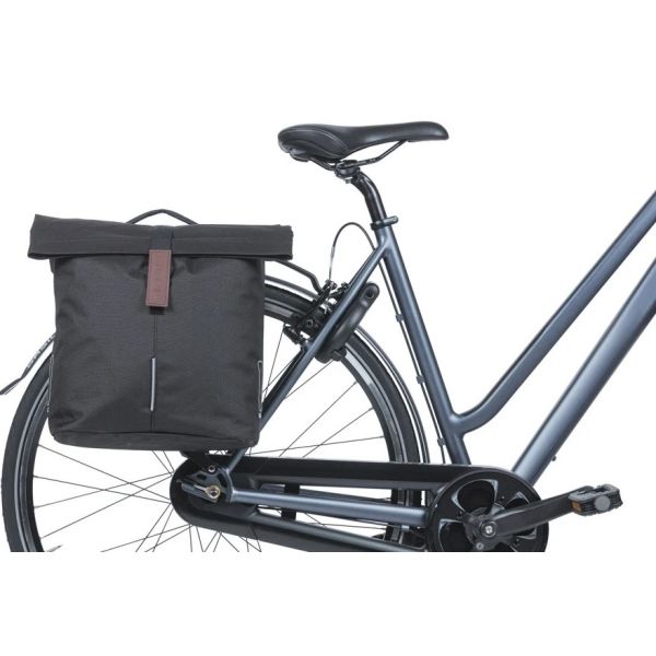 Basil Double Bag City Mik 28-32L Black