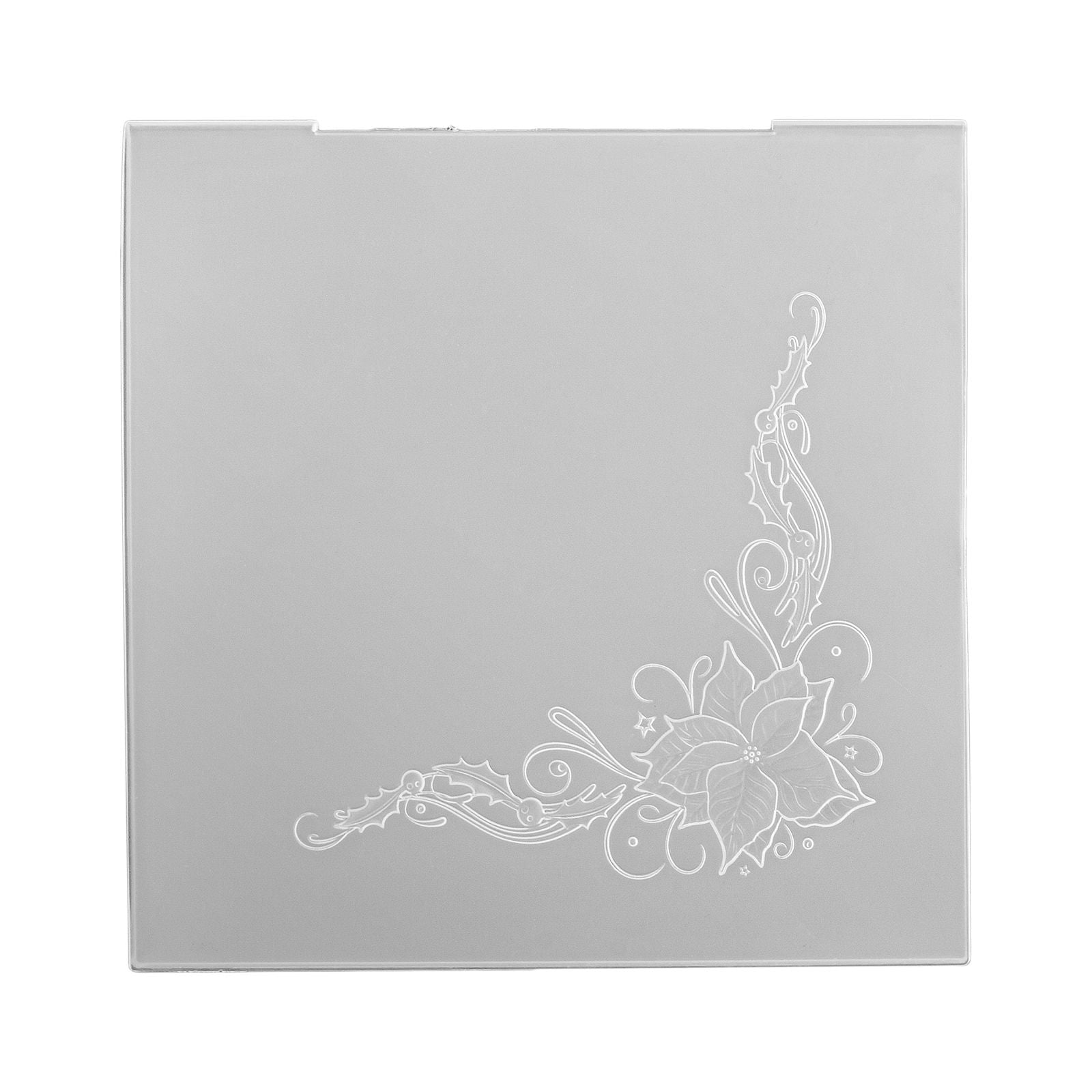 Le choix de Nellie • Dossier de gaufrage 3D coin poinsettia 15x15cm