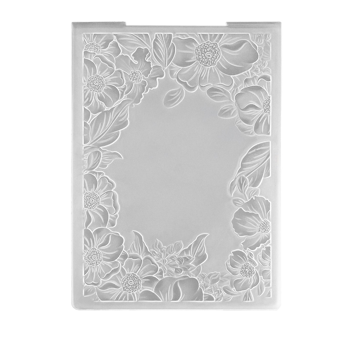 Le choix de Nellie • Cadre dossier gaufrage 3D fleurs 10,6x15cm