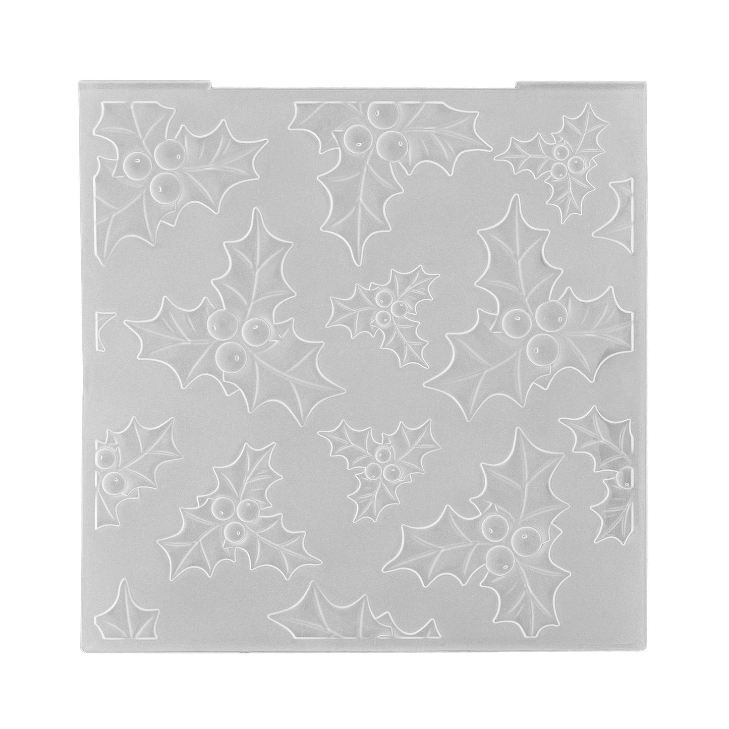 Le choix de Nellie • Dossier de gaufrage 3D fond houx 15x15cm
