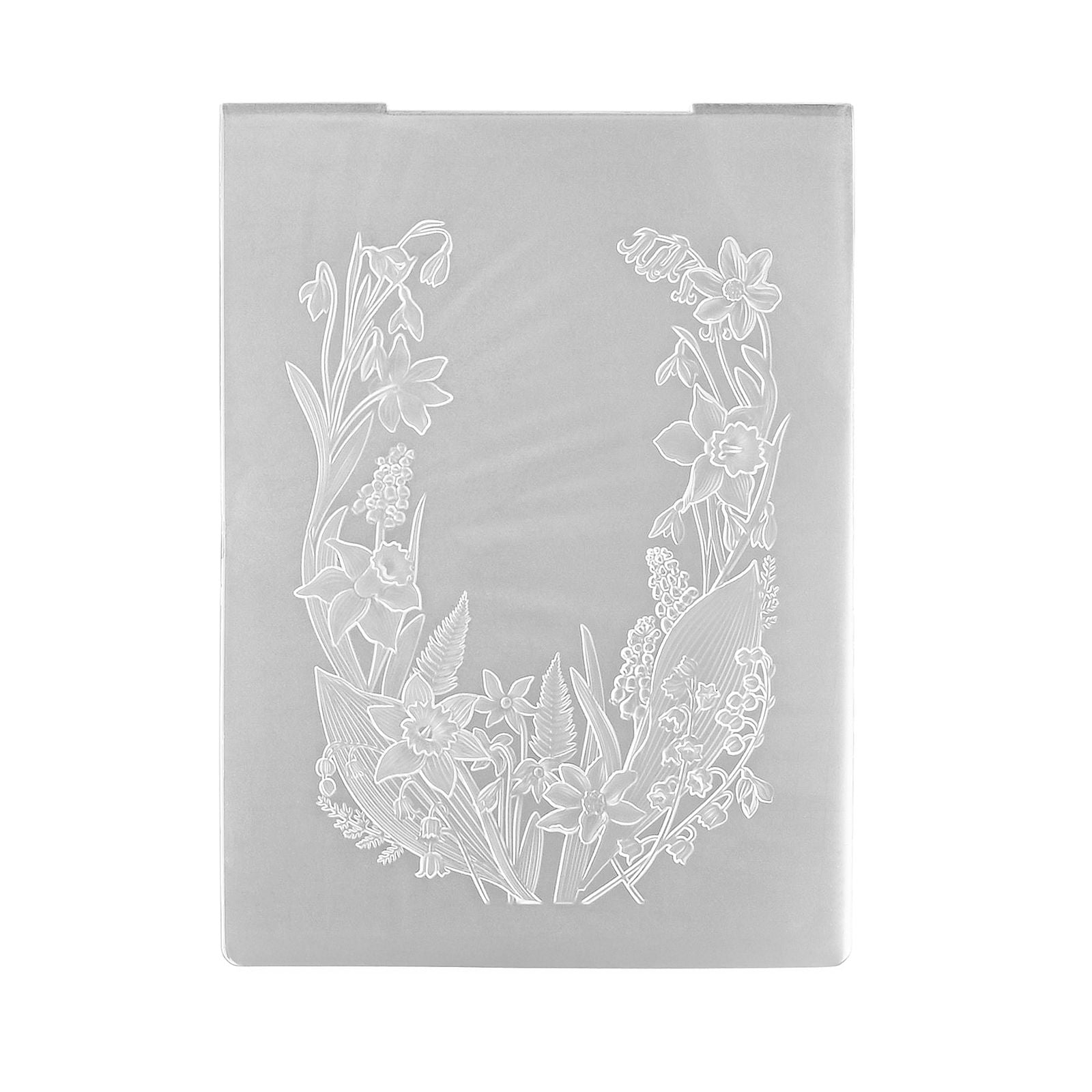 Le choix de Nellie • Cadre dossier gaufrage 3D fleurs 10,5x14,8cm