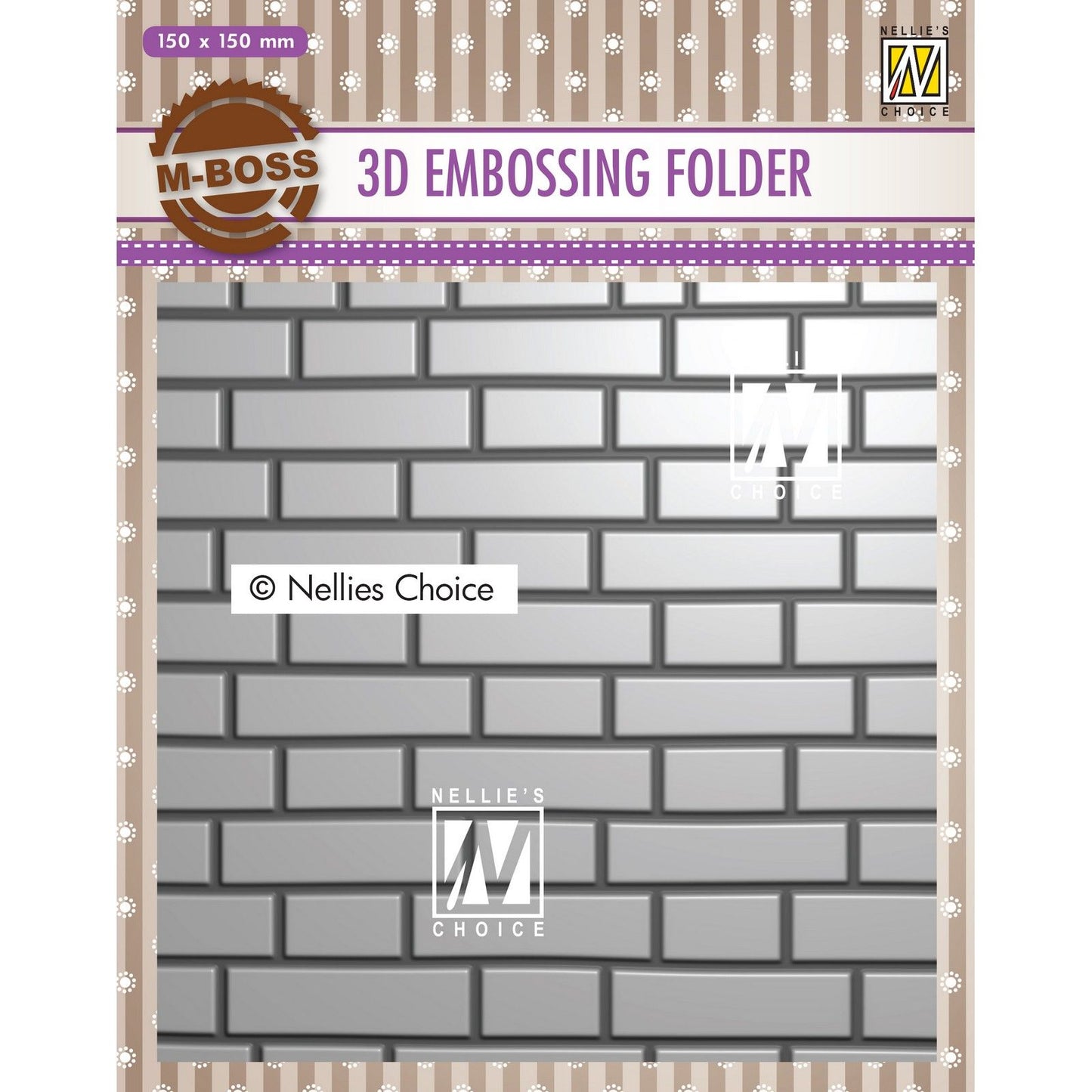 Le choix de Nellie • Mur de fond de dossier de gaufrage 3D 15x15cm