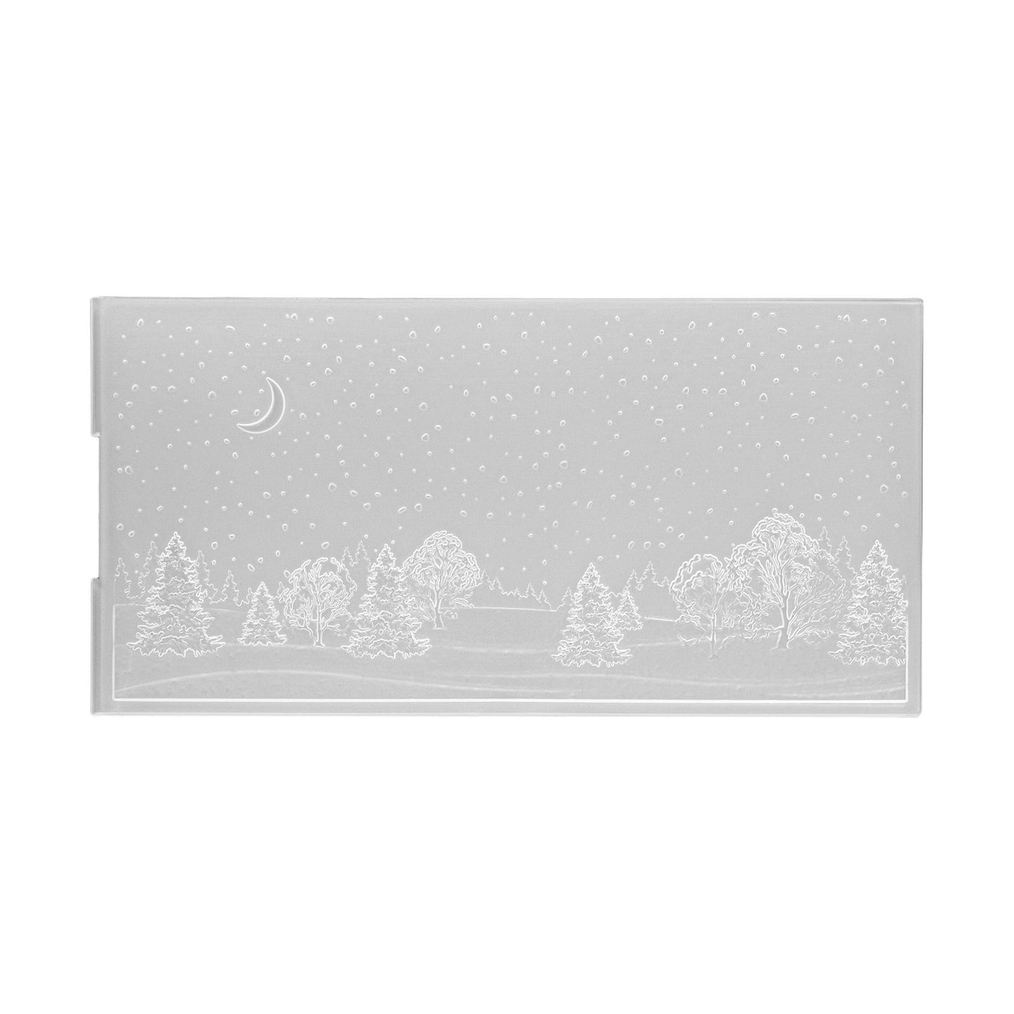 Le choix de Nellie • Dossier de gaufrage 3D paysage paysage enneigé 10,5x21cm
