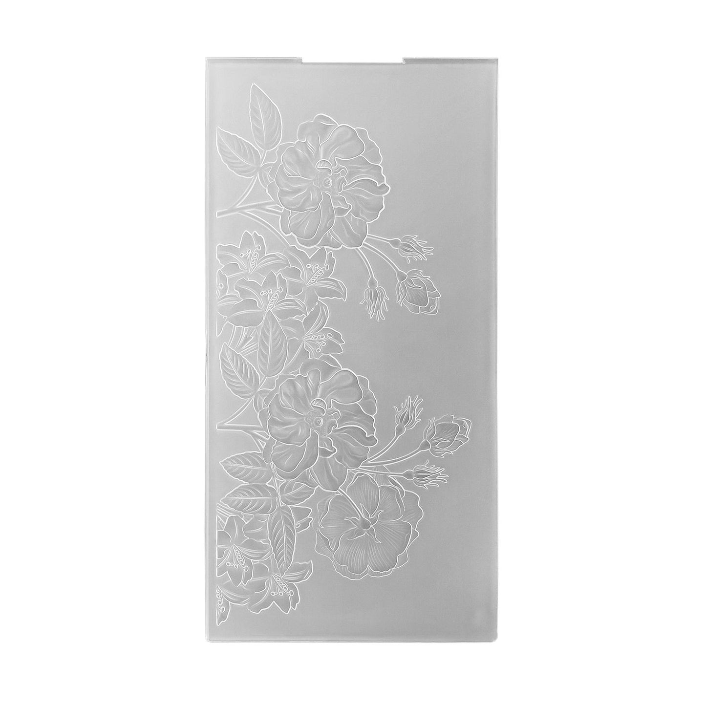 Le choix de Nellie • Dossier de gaufrage 3D fond roses sauvages 10,5x20,5cm