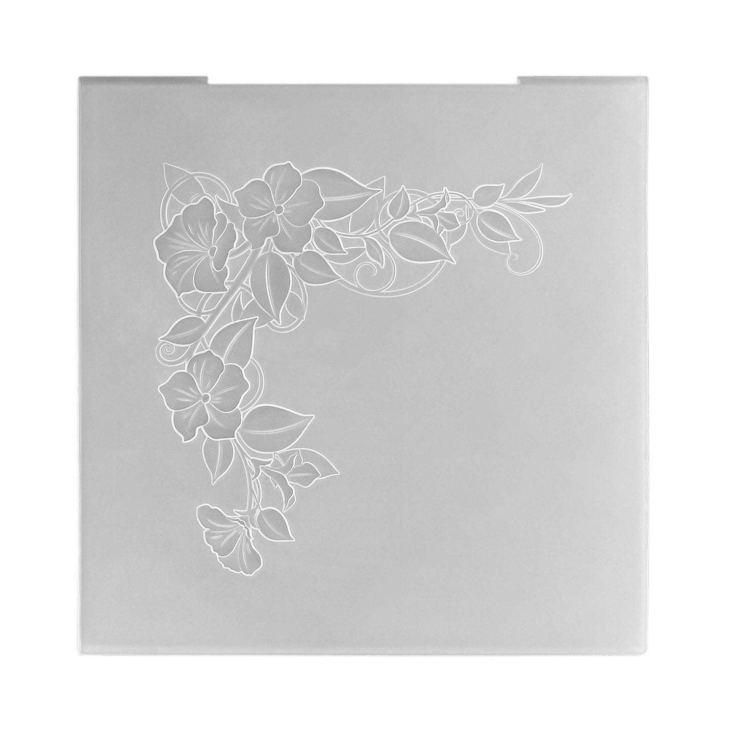 Le choix de Nellie • Dossier de gaufrage 3D coin fleur carré 15x15cm