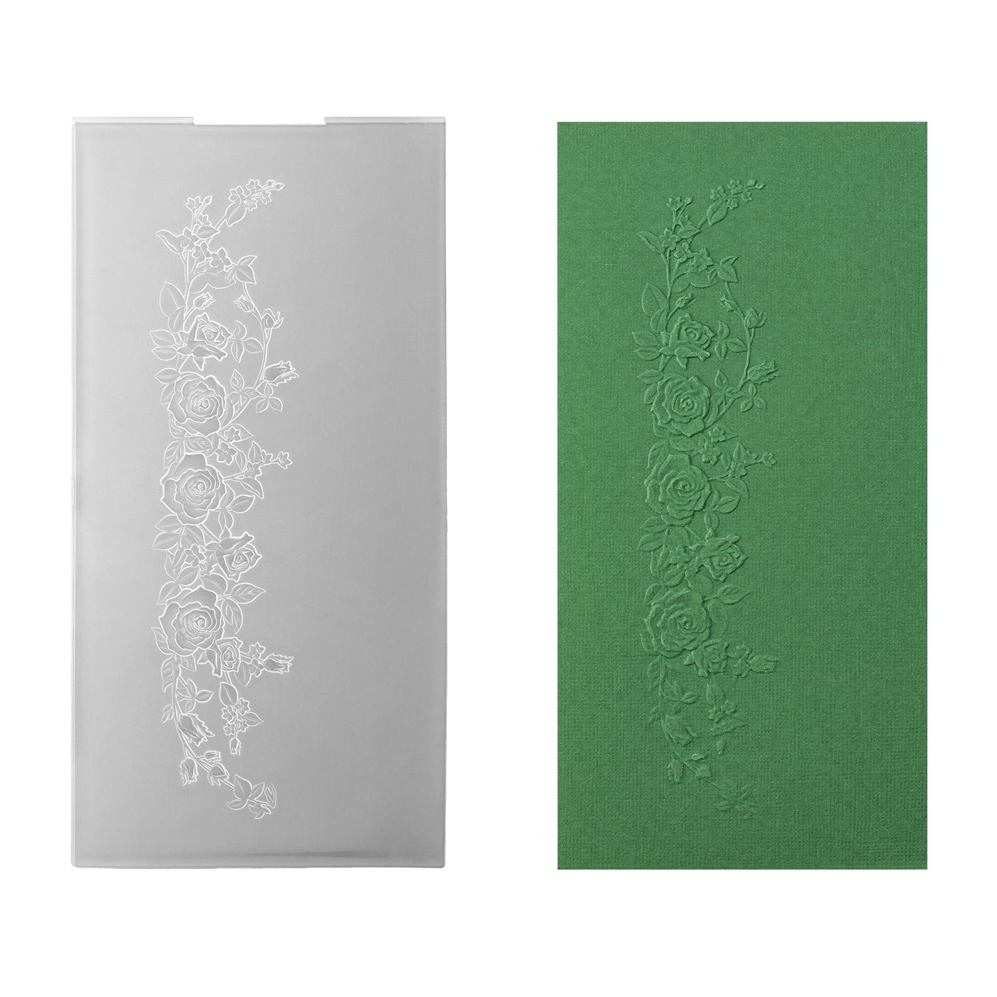 Le choix de Nellie • Dossier de gaufrage 3D bords roses 10,5x20,5cm