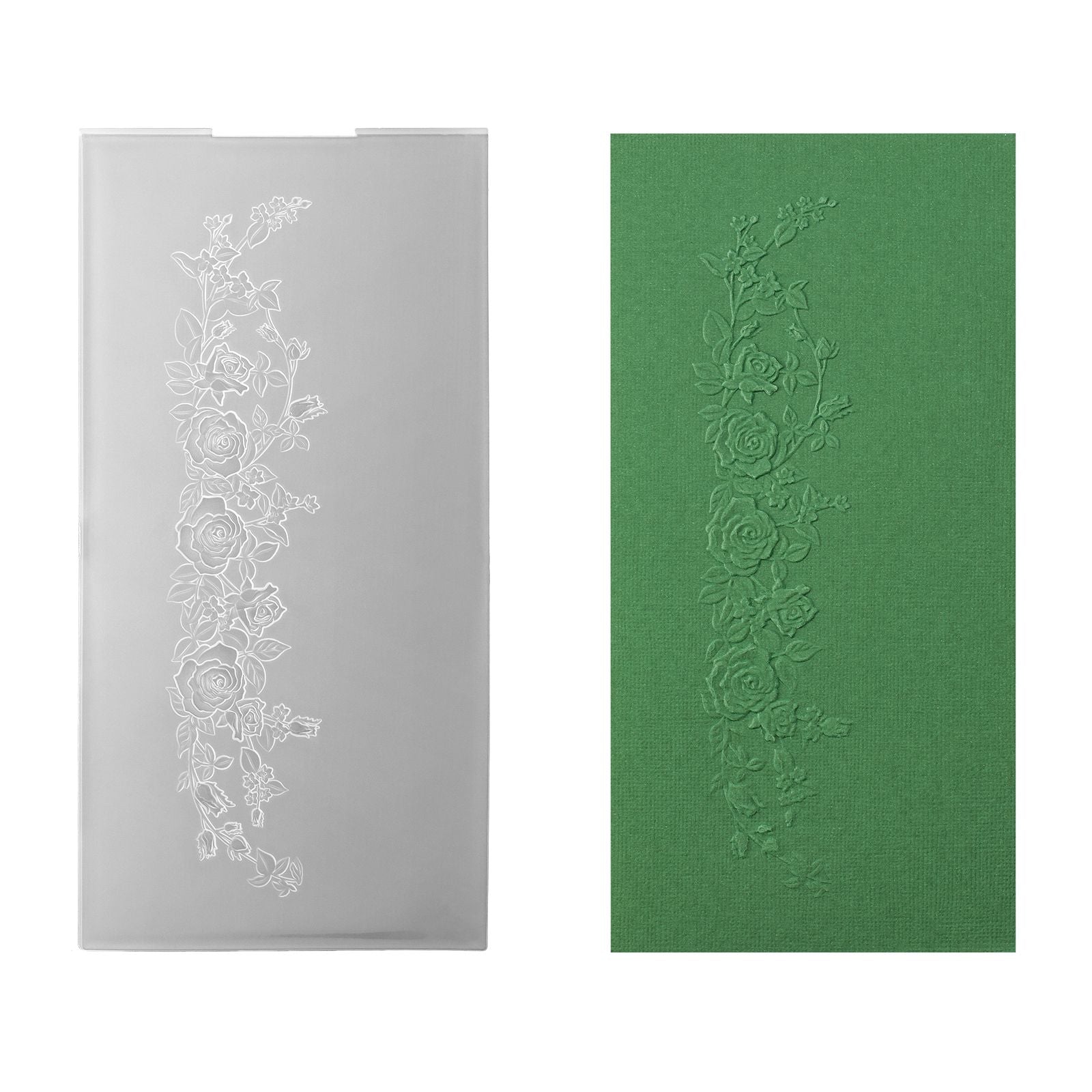 Le choix de Nellie • Dossier de gaufrage 3D bords roses 10,5x20,5cm