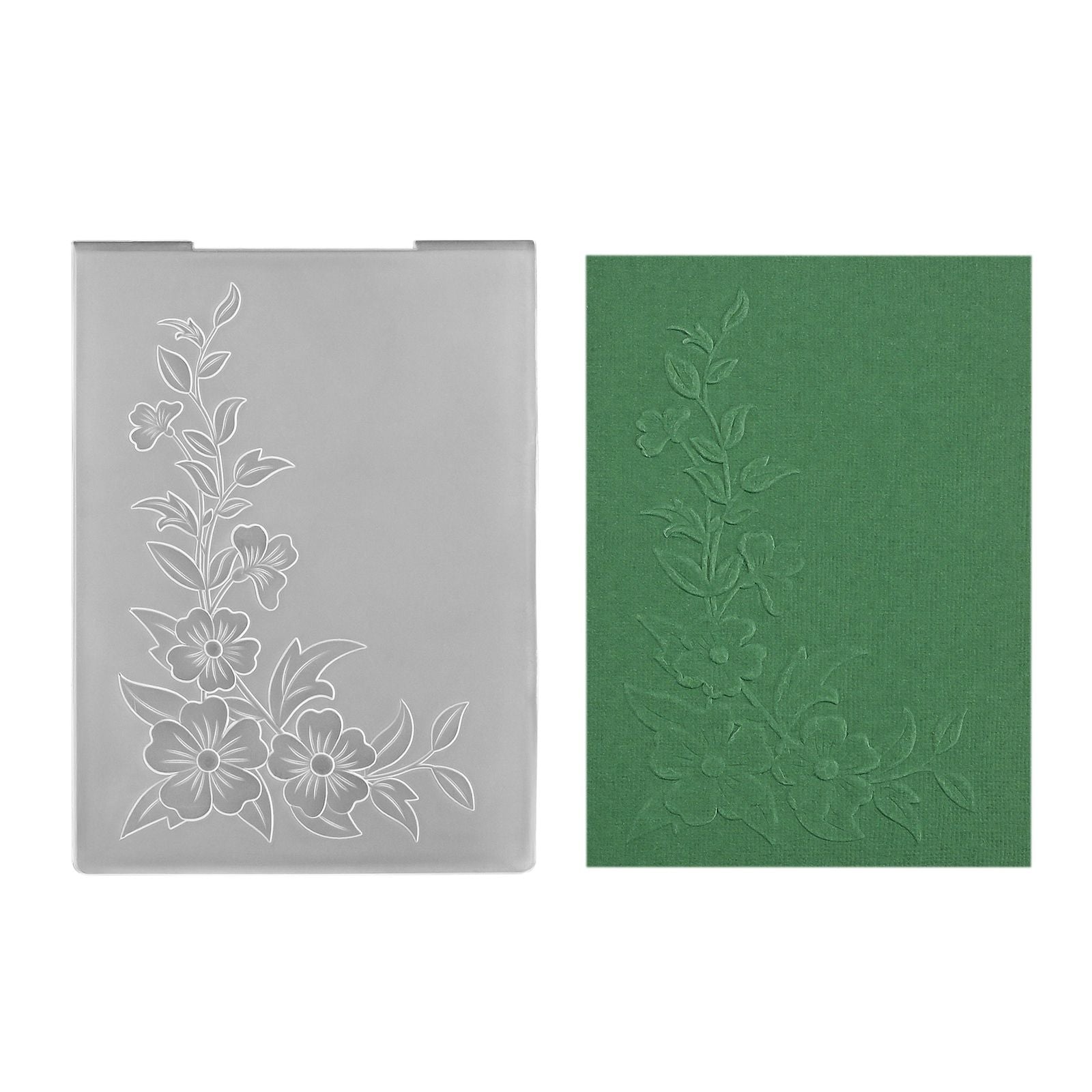 Le choix de Nellie • Dossier de gaufrage 3D coin fleurs 10,5x10,5cm