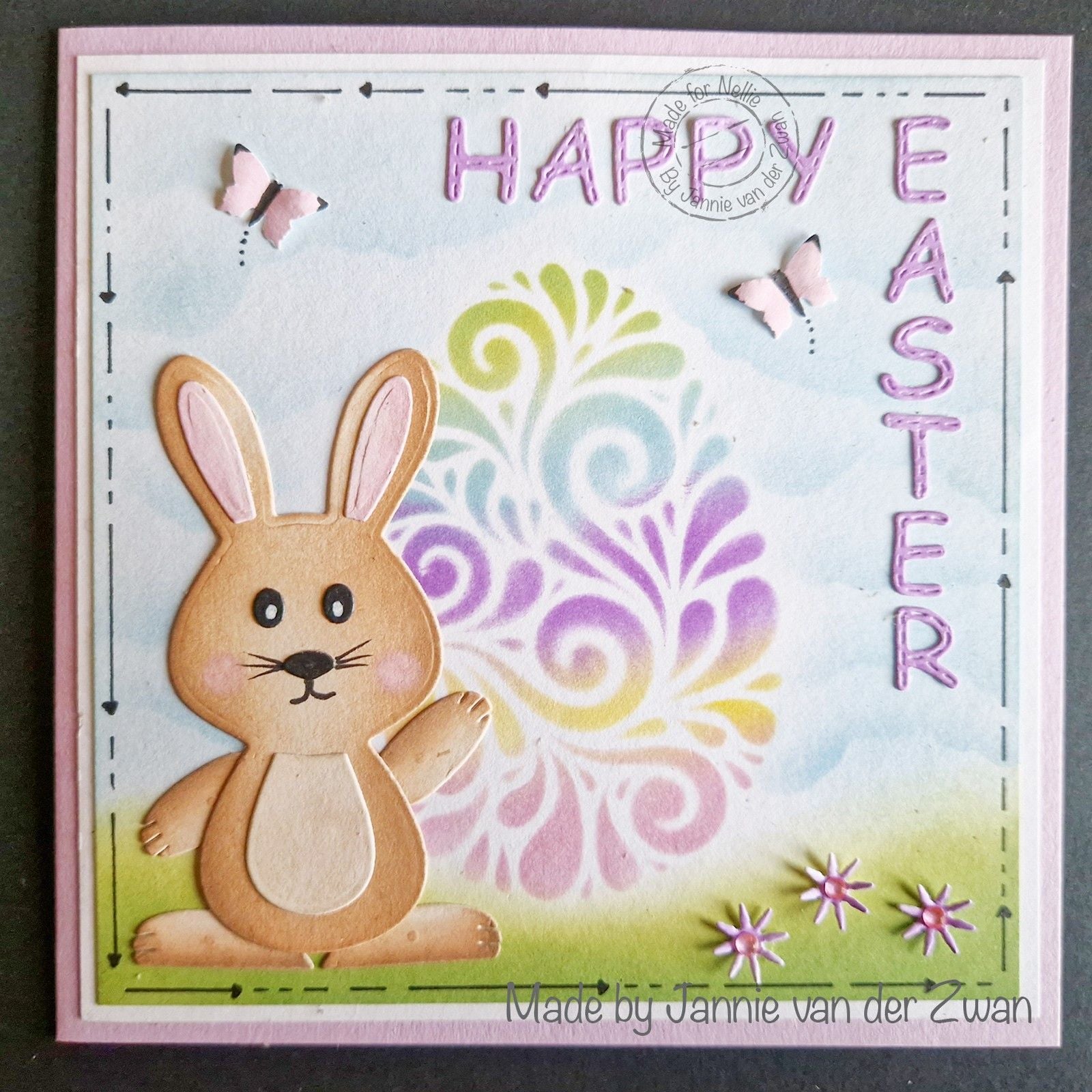 Le choix de Nellie • Dossier de gaufrage 3D oeufs 15x15cm