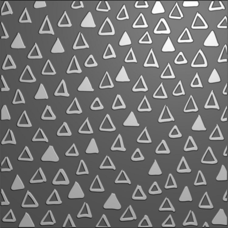 Le choix de Nellie • Dossier de gaufrage 3D fond triangles 15x15cm
