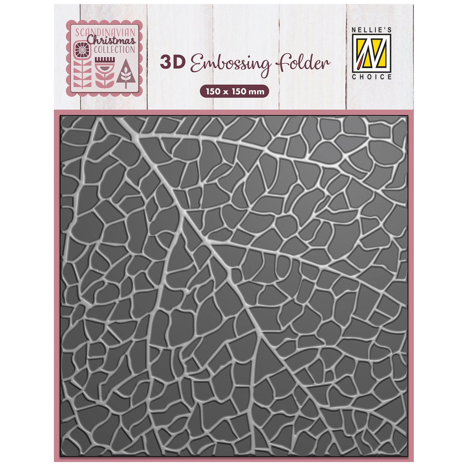 Le choix de Nellie • Dossier de gaufrage 3D fond feuille imprimé 15x15cm