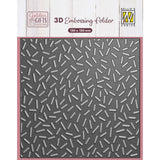 Le choix de Nellie • Dossier de gaufrage 3D confettis de fond 15x15cm