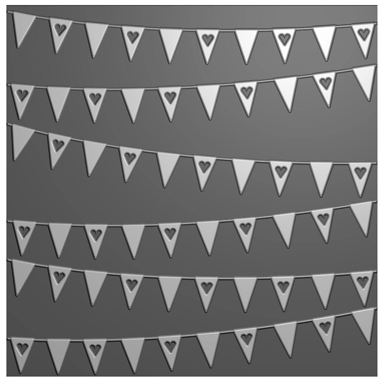 Le choix de Nellie • Dossier de gaufrage 3D drapeaux de fond 15x15cm
