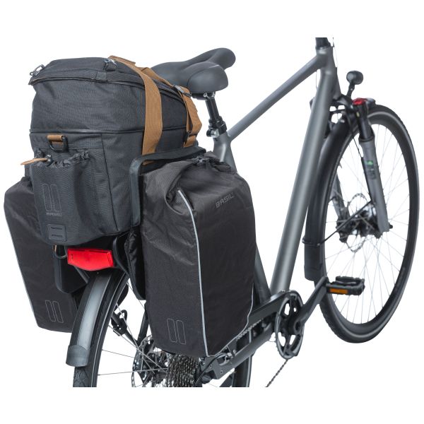 Basil Miles XL Pro Luggage Fileing Sac, noir, polyester, étanche, 9-36L