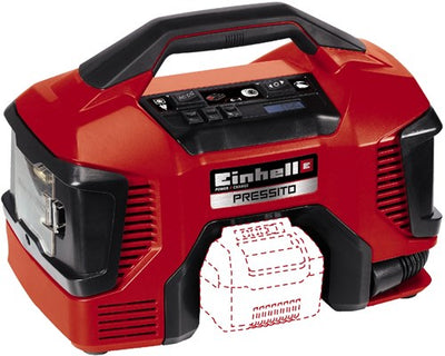 Einhell pressito solo - compresseur à batterie | 18v | 11 barres | 21 l min - 4020460 4020460