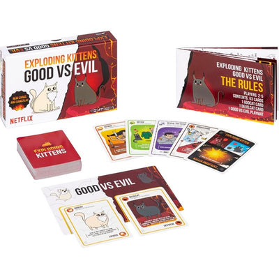 Jeu de cartes Exploding Kittens, le Bien contre le Mal