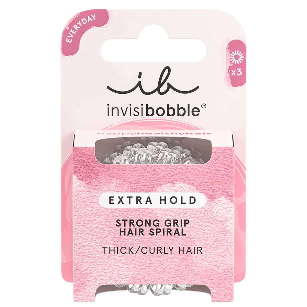 Invisibobble invisibobble supplémentaire hold cristal clair 3 pièces