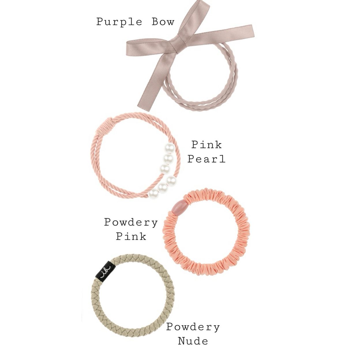 Invisibobble beautés perle poudrée 4pcs.