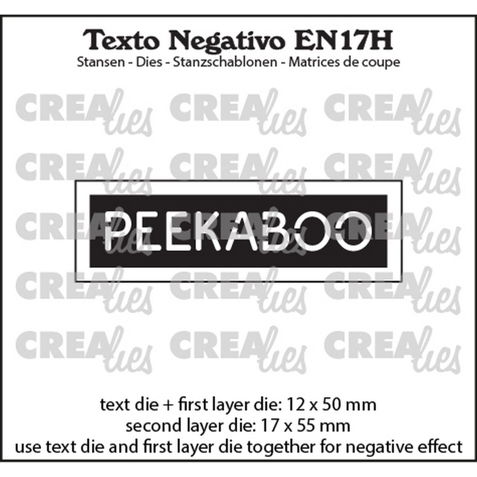 Crealies • texte négatif coucou (horizontal)