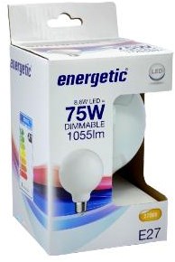 Globe LED Energetic G95 E27 8,5-75W 2700K filament mat dimmable - 2720430