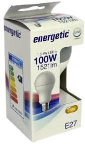Energetic LED verre e27 13,3-100w 2700k mat - 2710348