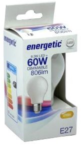 Energetic LED GLS E27 7,2-60W 2700K filament mat dimmable - 2720732